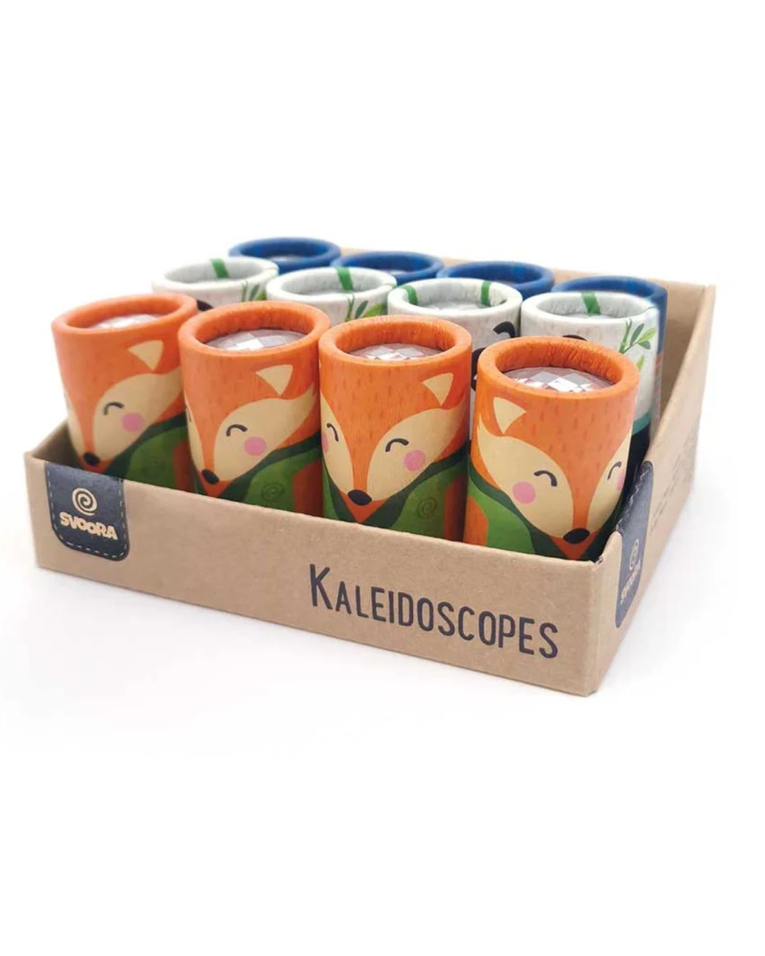 Svoora – MINI KALEIDOSKOP – MALÍ PŘÁTELÉ – výstavní stojan 12 ks 1